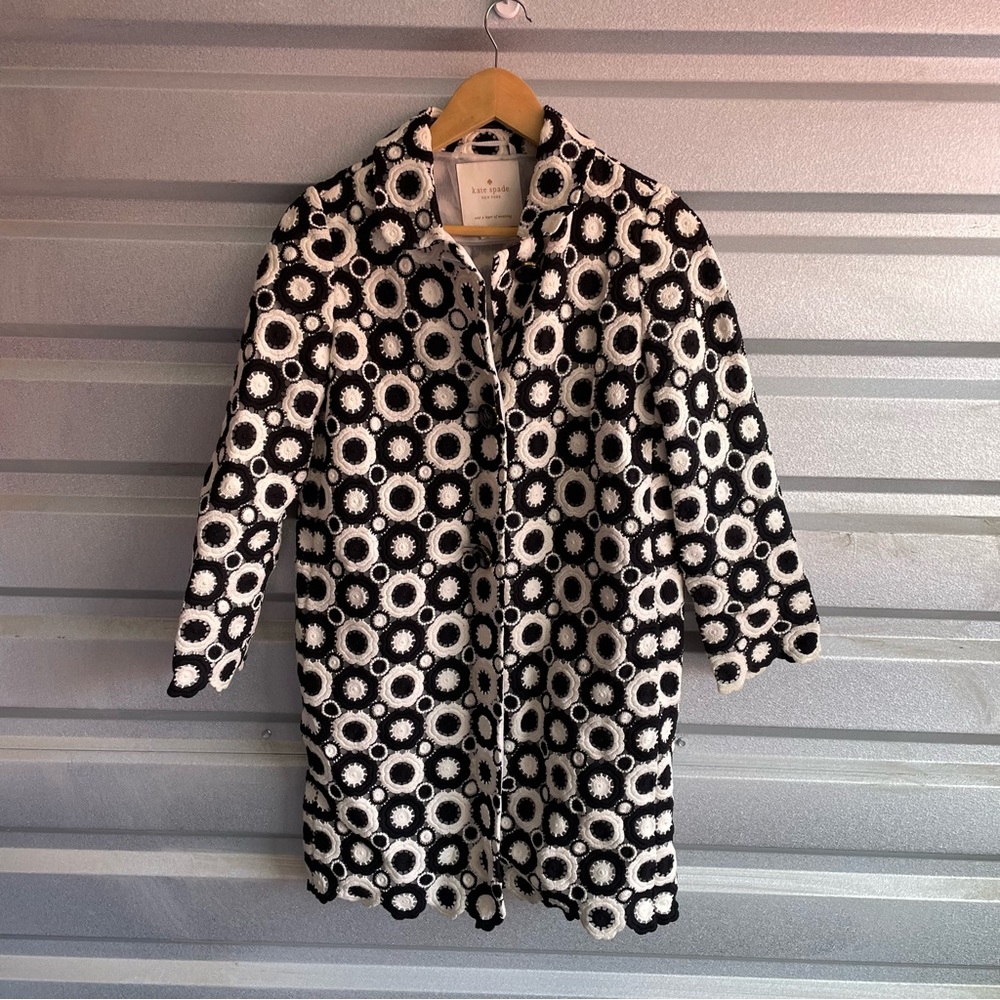 Kate Spade oversized Guipure Lace Coat